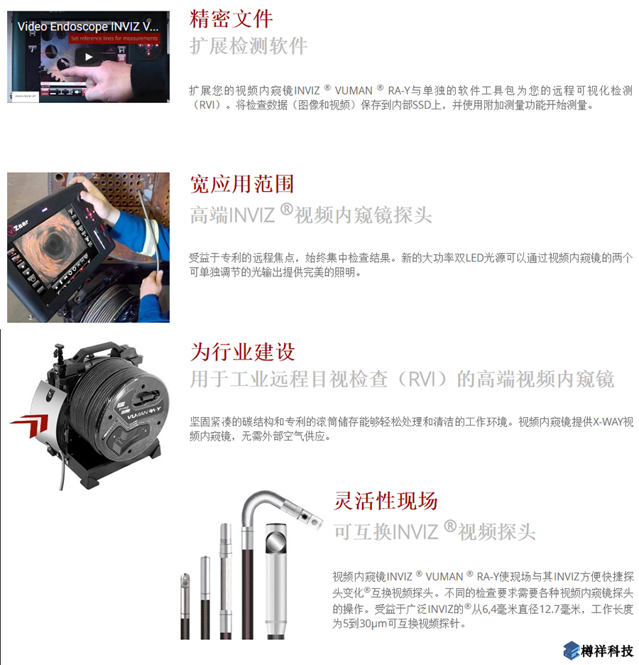 vizaar***端視頻內窺鏡INVIZ VUMAN RA-Y產品概述